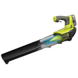 RYOBI Reconditioned ONE+ 100 MPH 280 CFM 18-Volt Lithium-Ion Cordless Leaf Blower – 4.0 Ah Battery and Charger Included