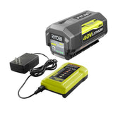 RYOBI 40-Volt Lithium-Ion Cordless Attachment Capable Trimmer/Edger – 4.0 Ah Battery and Charger Included