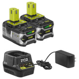 RYOBI 16 in. One+ 18-Volt Lithium-Ion Hybrid Walk Behind Push Lawn Mower – Two 4.0 Ah Batteries/Charger Included