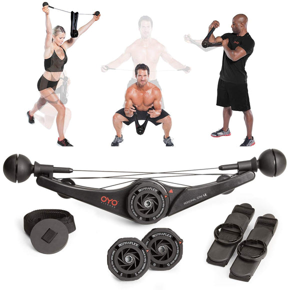 OYO Personal Gym – Full Body Portable Gym for Home, Office & Travel Fitness – Patented SpiraFlex Strength Training Technology Used by NASA