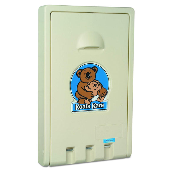 Koala Kare KB101-00 Cream Vertical Wall Mounted Baby Changing Station