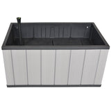 Sequoia Planter Self Watering Medium Grey with wheels