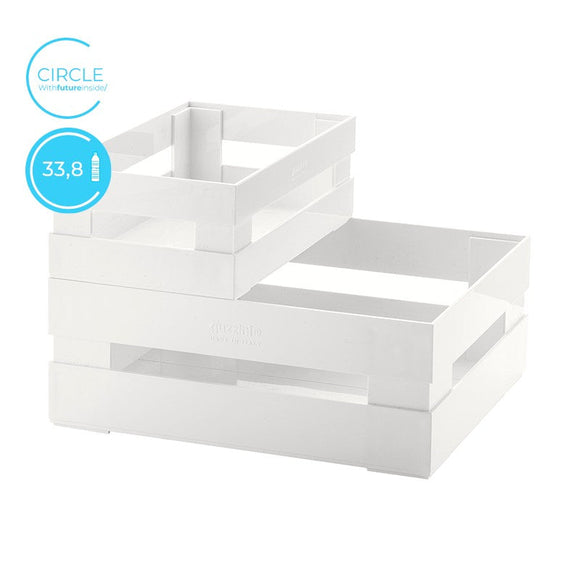 Tidy & Store Set of 2 Boxes White Circle