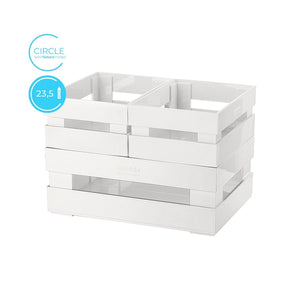 Tidy & Store Set of 3 Boxes White (Recycled Plastic)