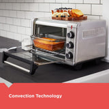 BLACK+DECKER Crisp ‘N Bake 1500 W 6-Slice Stainless Steel Toaster Oven