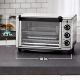 BLACK+DECKER Crisp ‘N Bake 1500 W 6-Slice Stainless Steel Toaster Oven