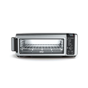 NINJA Stainless Steel Foodi Digital Air Fry Oven, Convection Oven, Toaster, Air Fryer, Flip-Away for Storage