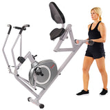 Magnetic Recumbent Exercise Bike, 350lb High Weight Capacity, Arm Exercisers, Monitor, Pulse Rate