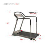 Recovery Walking Treadmill w/ Low Pro Deck and Multi-Grip Handrails for Mobility/Balance Support