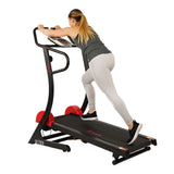 Cardio Trainer Manual Treadmill w/ Adjustable Incline, 300+ lb Capacity