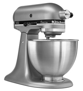 KitchenAid KSM75SL Classic Plus 4.5-Qt. Tilt-Head Stand Mixer Silver