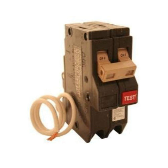 CH230GF EATON CUTLER HAMMER CH SERIES TAN HANDLE 30 AMP, 2 POLE, GFCI CIRCUIT BREAKER 2P 30A 10K