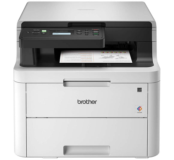 Brother HL-L3290CDW Compact Digital Color Printer Providing Laser Printer Quality Results with Convenient Flatbed Copy & Scan Wireless Printing and Duplex Printing  Dash Replenishment Enabled