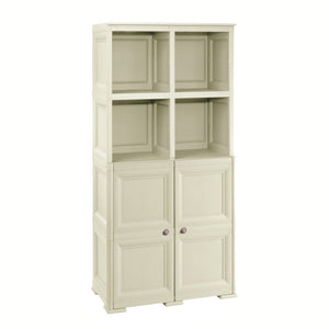 4 Tier Bookcase with 2 Doors