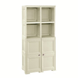 4 Tier Bookcase with 2 Doors