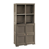 4 Tier Bookcase with 2 Doors