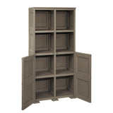 4 Tier Bookcase with 2 Doors