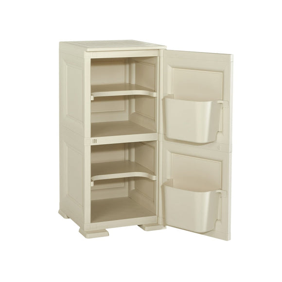 Shoe Cabinet 4 Shelves + 2 Side Pockets