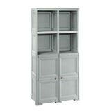 4 Tier Bookcase with 2 Doors