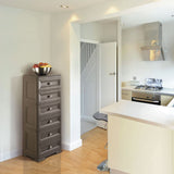 Slim 6 Drawers Tall Unit