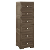 Slim 6 Drawers Tall Unit