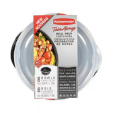 Rubbermaid TakeAlongs 5 Cup Meal Prep Container - Bowl (Built-In Divider), 8 Pack