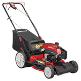 Troy-Bilt 21 in. 159 cc Gas Walk Behind Self Propelled Lawn Mower with Check Don’t Change Oil, 3-in-1 TriAction Cutting System