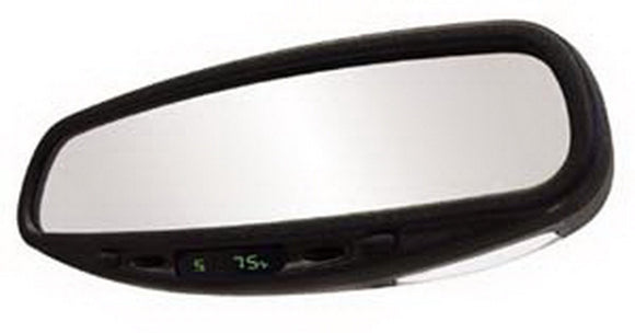 CIPA 36500 Wedge Base Auto Dimming Rearview Mirror with Compass, Temperature and Map Light