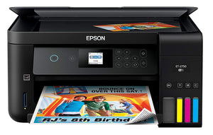 Epson Expression ET-2750 EcoTank Wireless Color All-in-One Supertank Printer with Scanner and Copier