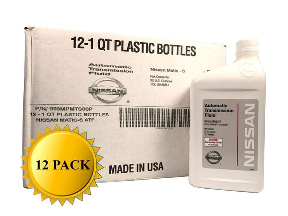Genuine Nissan OEM Matic-S Transmission Fluid 999MP-MTS00P (12 Quarts)