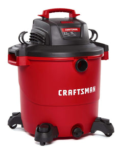 CRAFTSMAN CMXEVBE17596 20 gallon 6.5 Peak Hp Wet/Dry Vac, Heavy-Duty Shop Vacuum with Attachments