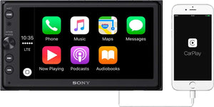 Sony XAV-AX100 64 Car Play/Android Auto Media Receiver with Bluetooth