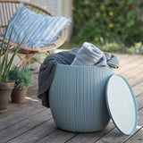 Cozy Pouf Ottoman Patio Set Cloudy Grey + FREE DELIVERY