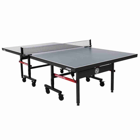 STIGA Advantage Competition-Ready Indoor Table Tennis Table 95% Preassembled Out of the Box with Easy Attach and Remove Net