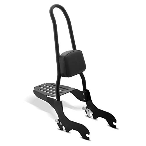 Sissy bar CSXL + Luggage Rack for Harley Heritage Softail Classic, 114, Deluxe, Slim, Street Bob 2018-2019 Black