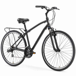 sixthreezero Body Ease Men’s 21-Speed Comfort Road Bicycle Matte Black 26 Wheels/ 18 Frame