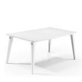 Lima Dining Table 160cm + Tisara Chair Set White