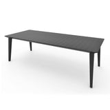 Lima Long Dining Table Graphite 240cm