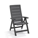 Brasilia Reclining Foldable Chair Graphite