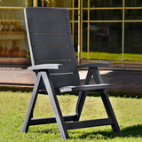 Brasilia Reclining Foldable Chair Graphite