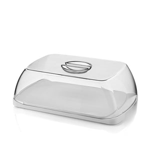 Casa Rectangular Cheese Dish w/Dome Transparent