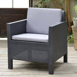 Chicago Balcony Sofa Set Graphite