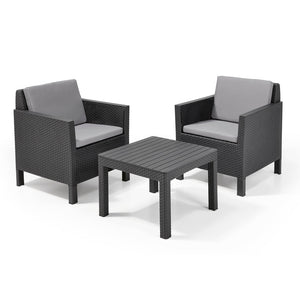Chicago Balcony Sofa Set Graphite