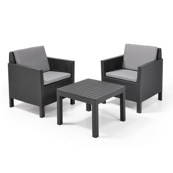 Chicago Balcony Sofa Set Graphite