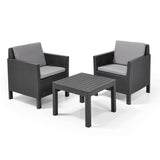 Chicago Balcony Sofa Set Graphite