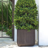 Cube Planter Wood Brown