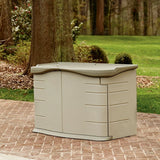 Deck Split-Lid Garden Shed Olive