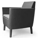Salemo Balcony Outdoor Sofa Set Graphite