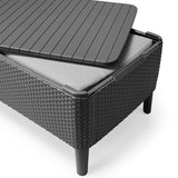 Salemo Balcony Outdoor Sofa Set Graphite