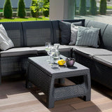 Corfu II Relax L Shape Corner Outdoor Sofa Set Graphite